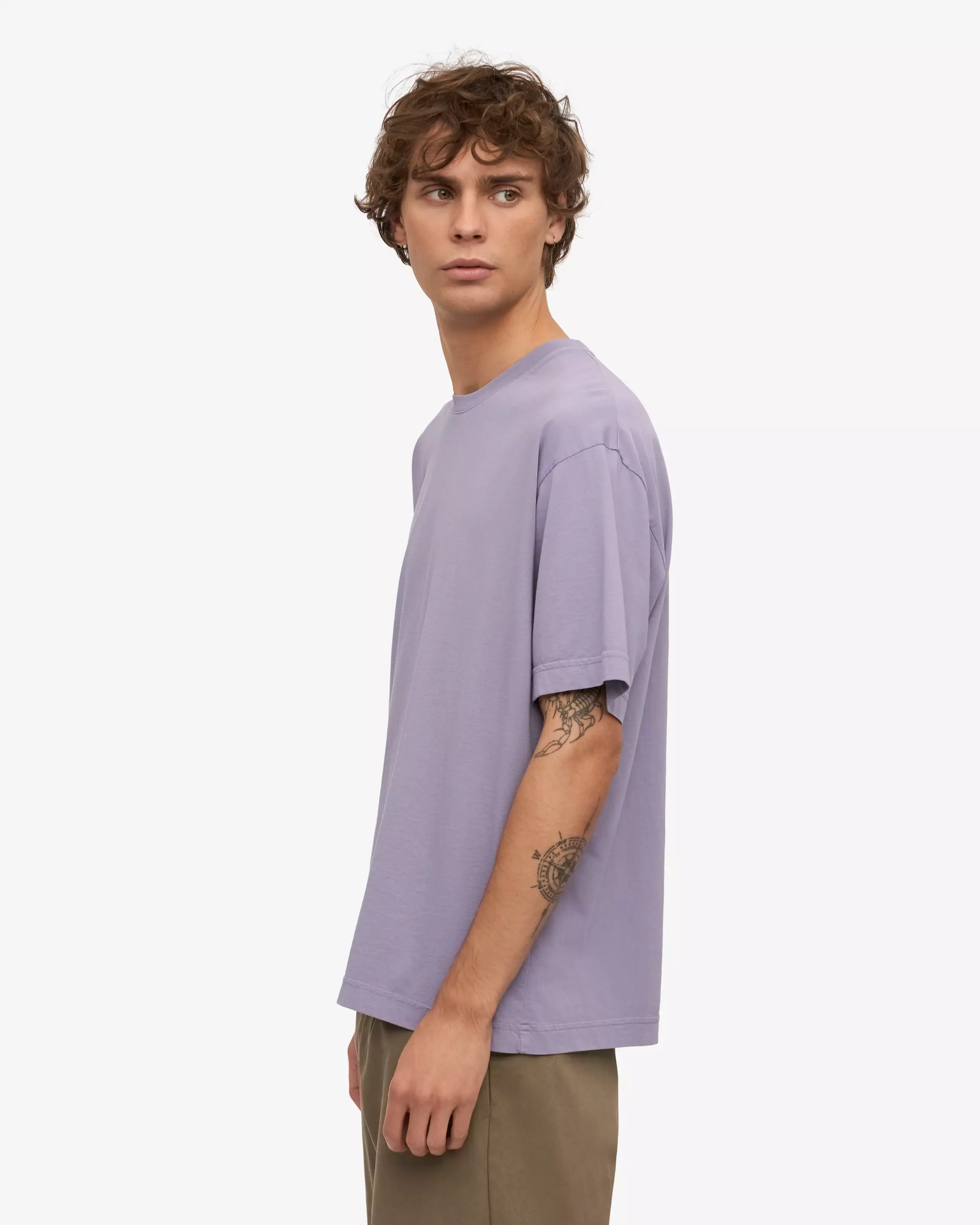 Colorful Standard Purple Jade Oversized Organic T-Shirt Herren purple